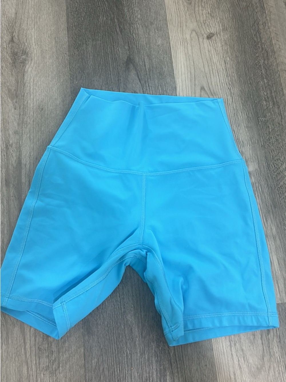 lululemon athletica High-Rise Bike Shorts - Bright Turquoise - Picture 2 of 3